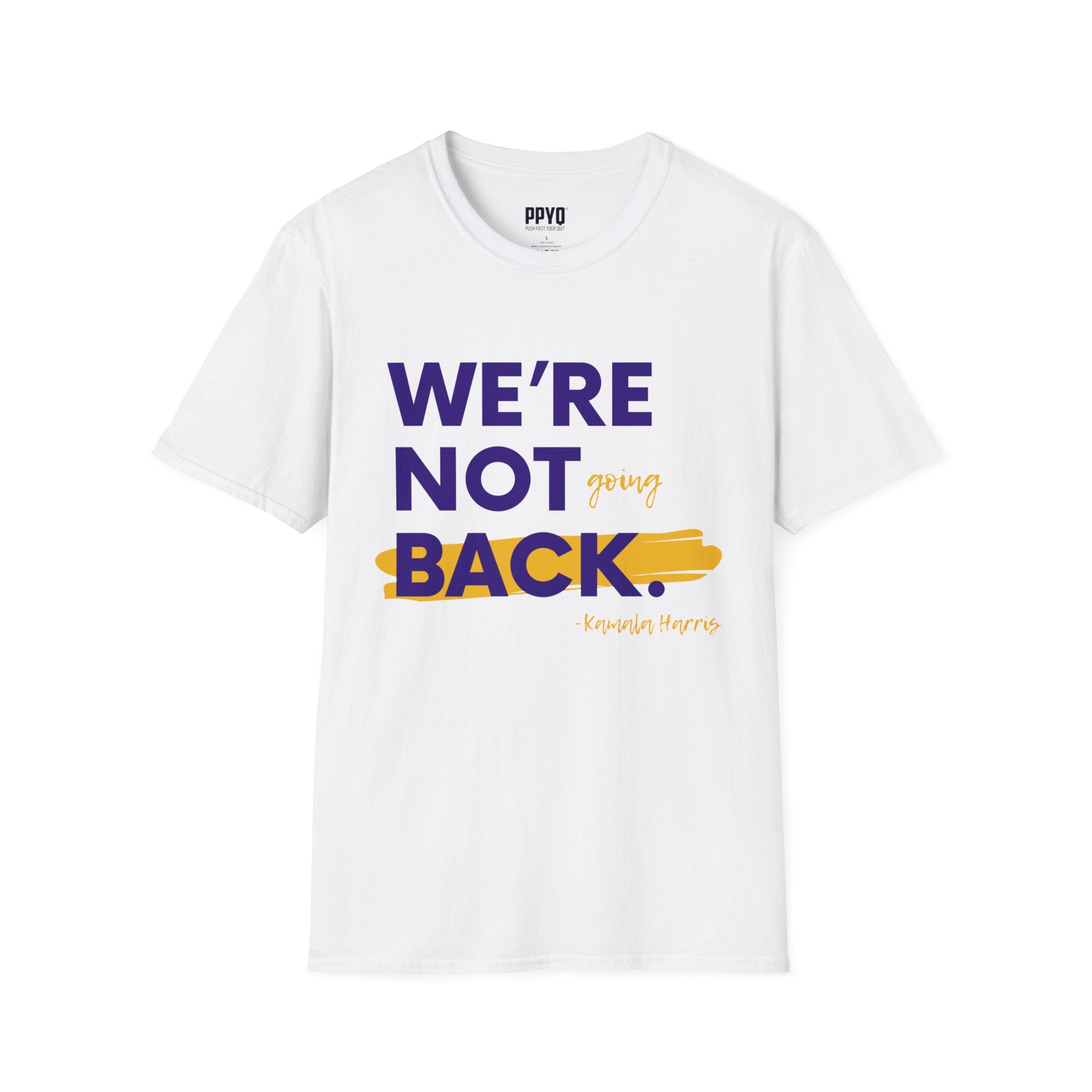 We're Not Going Back Purple and Gold