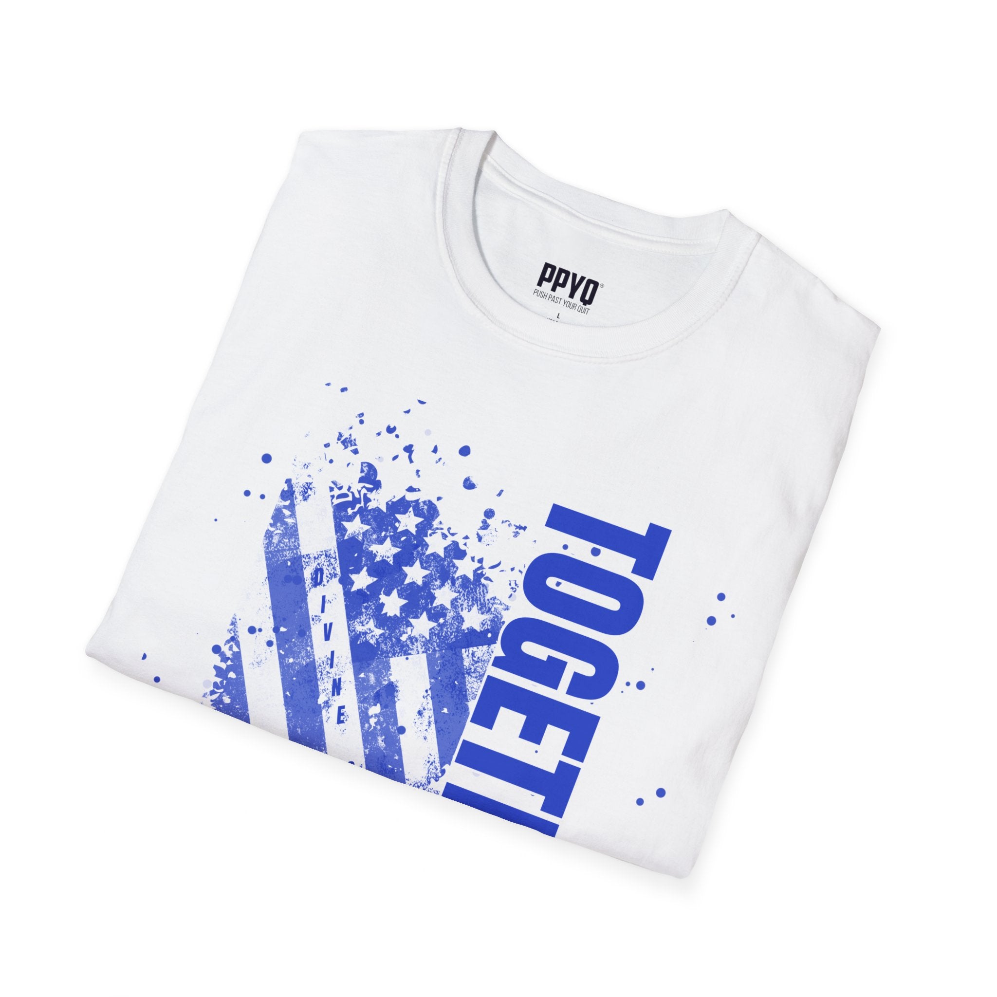 Together We Can Blue and White