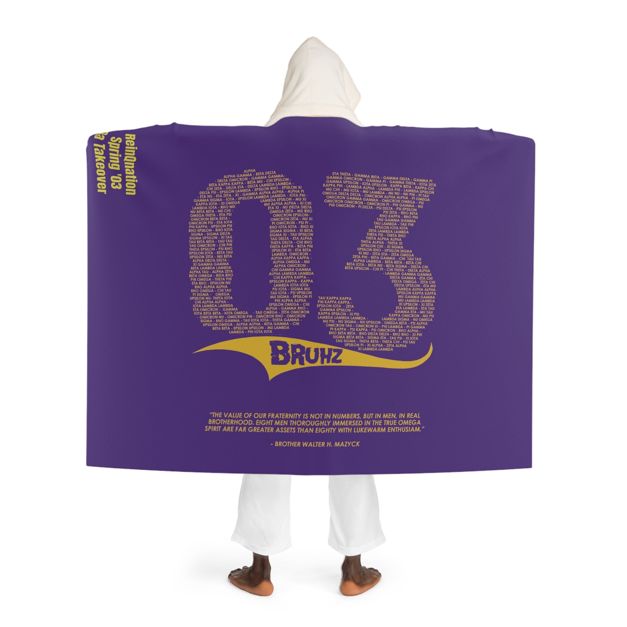 03 Hooded Sherpa Fleece Blanket