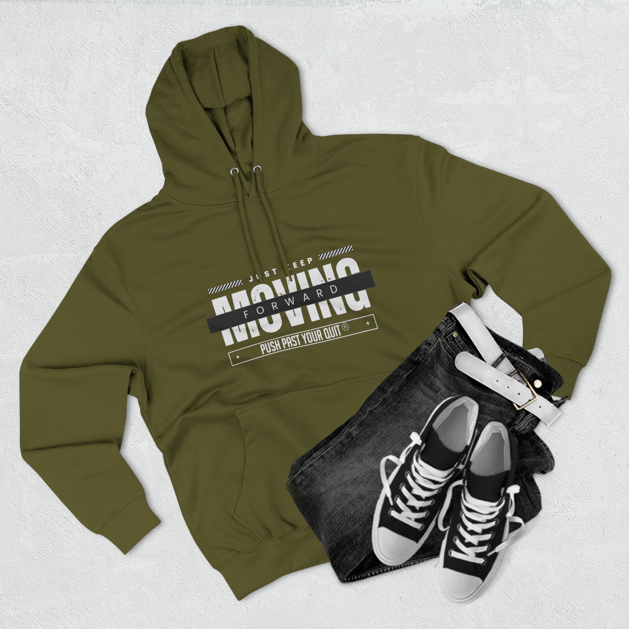 Just Keep Moving  Premium Pullover Hoodie