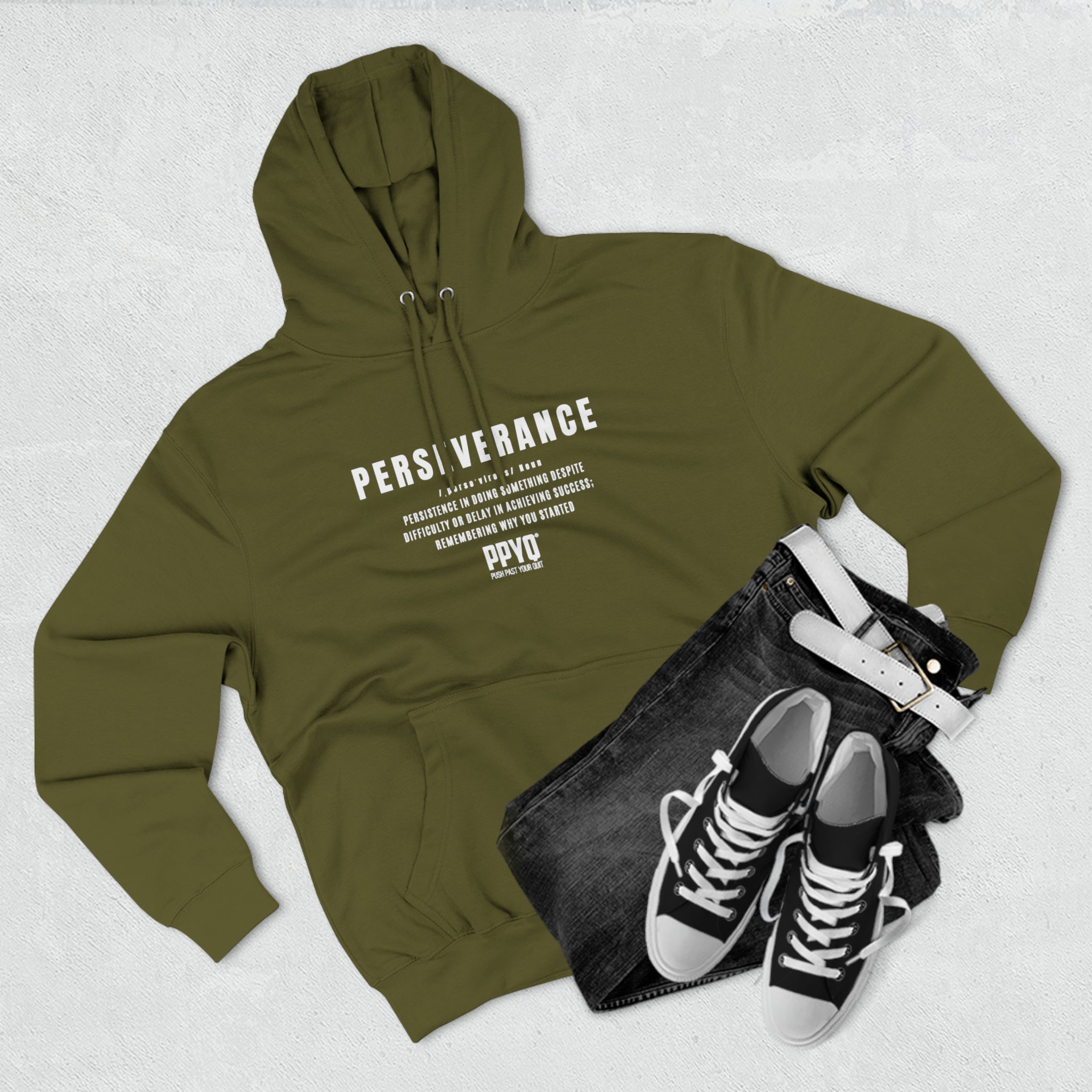 Perseverance PPYQ® Defined  Premium Pullover Hoodie