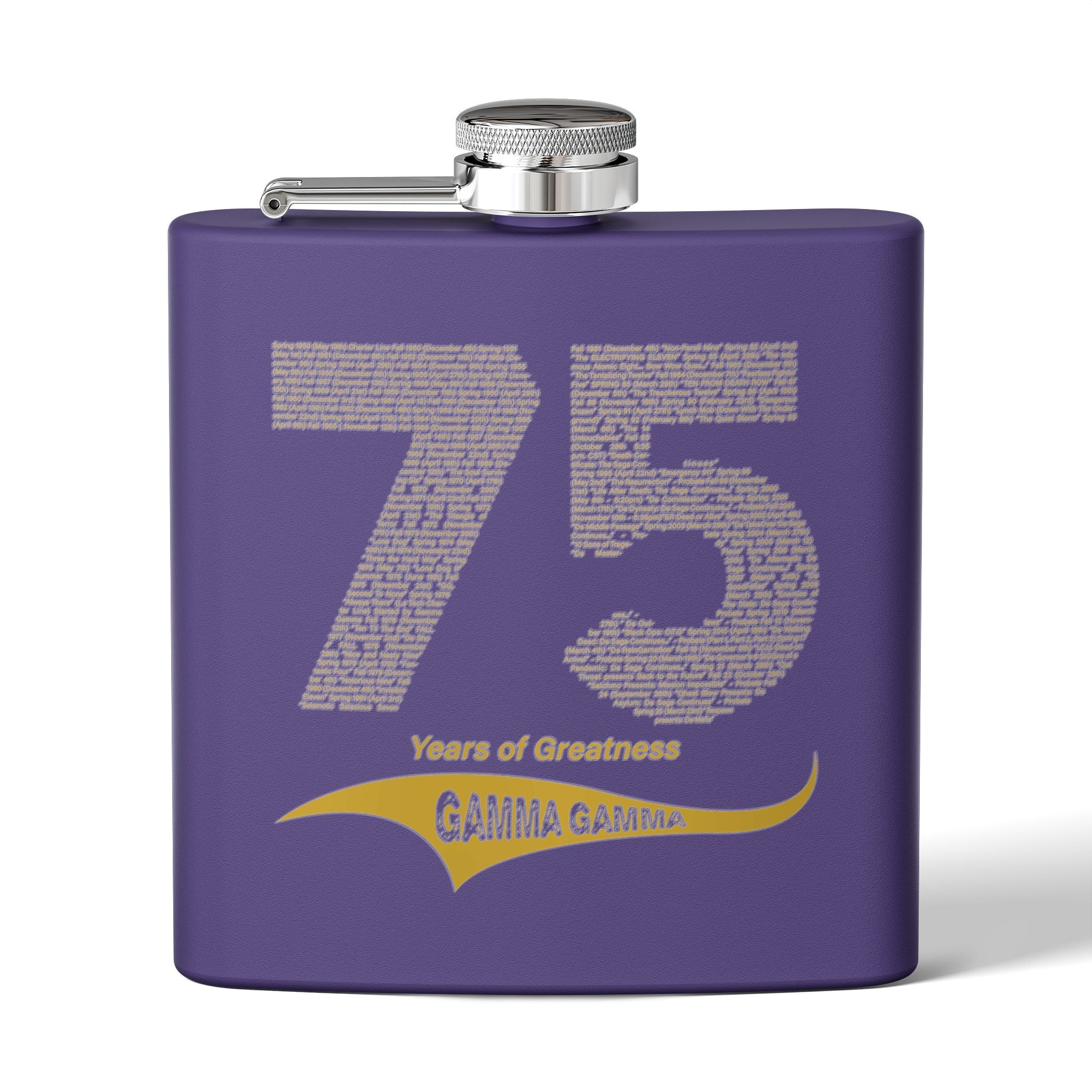 75 Year Stainless Steel Flask, 6oz