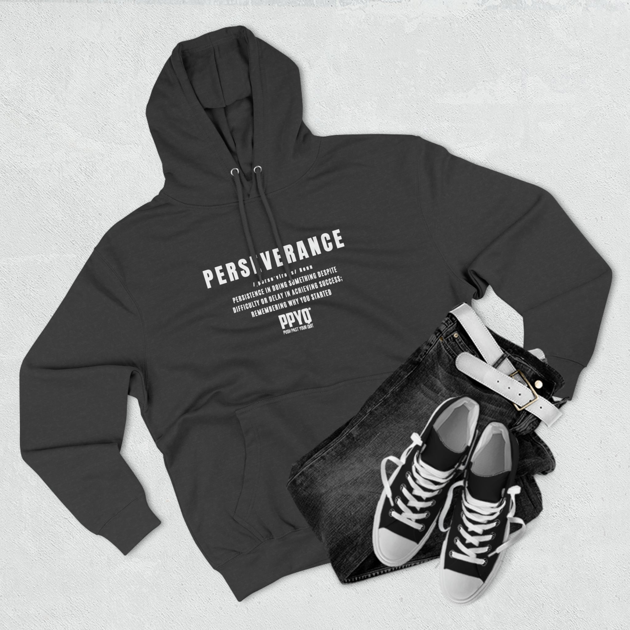 Perseverance PPYQ® Defined  Premium Pullover Hoodie