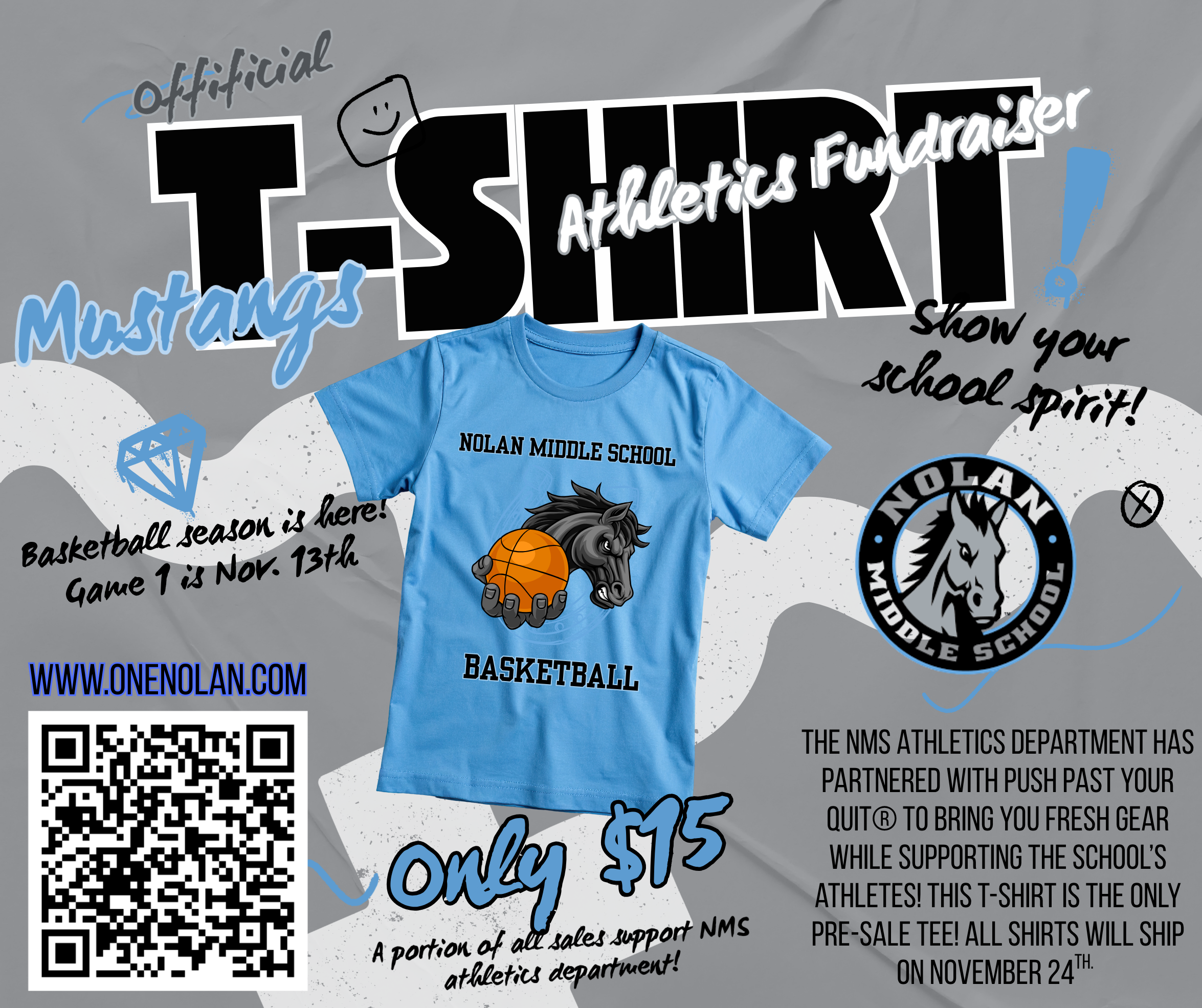 Nolan Basketball Mustang (Prep-sale)