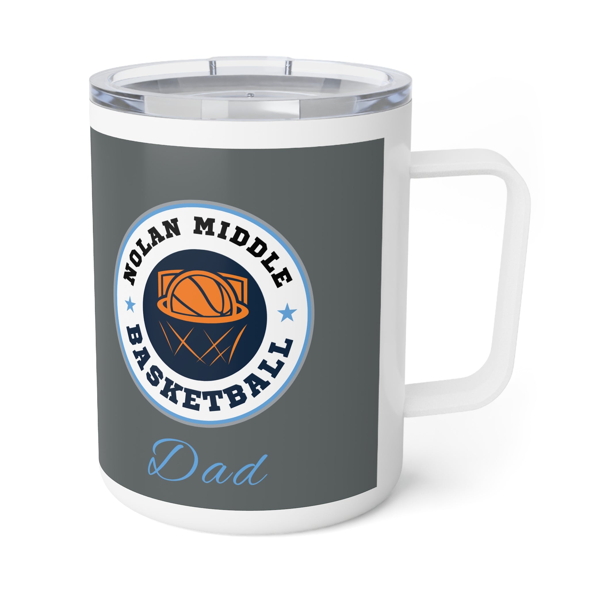 Basketball Dad Insulated Coffee Mug, 10oz