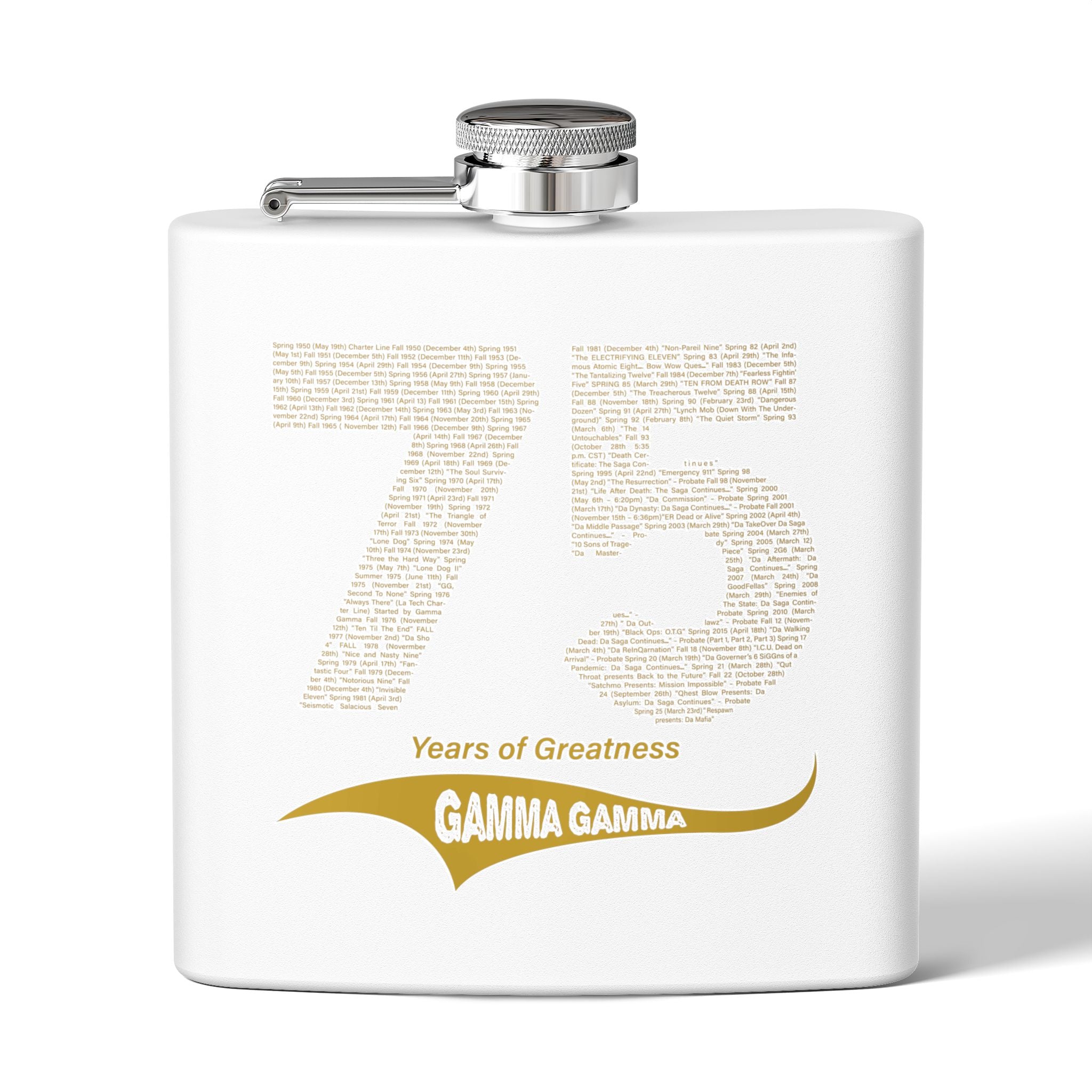 75 Year Stainless Steel Flask, 6oz