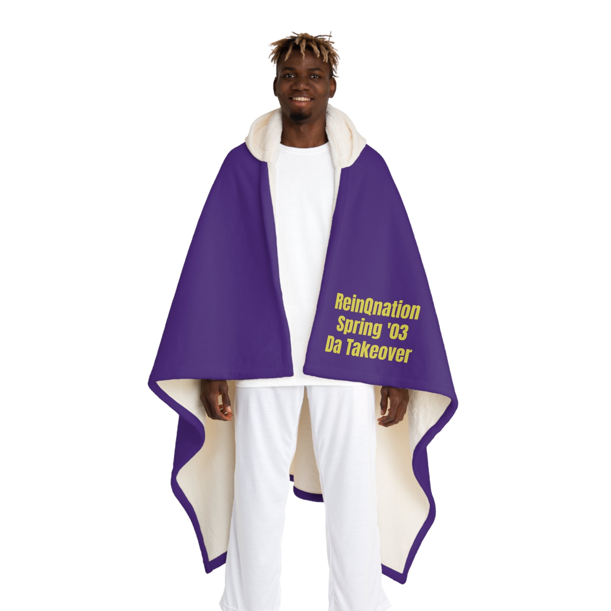 03 Hooded Sherpa Fleece Blanket