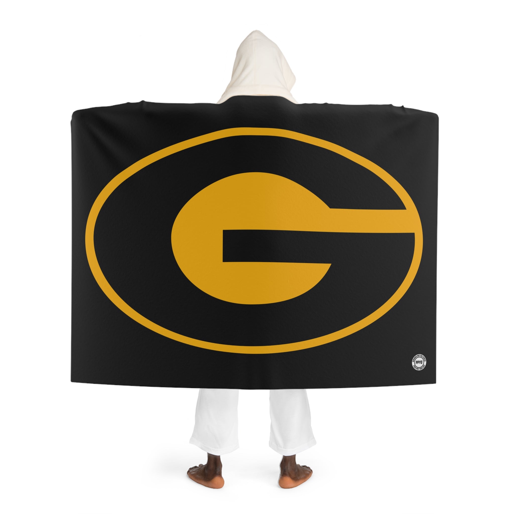 GSU Hooded Sherpa Fleece Blanket