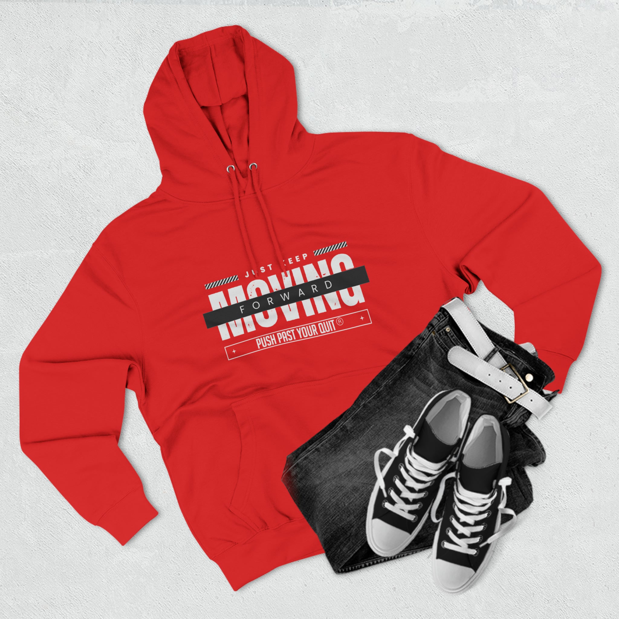 Just Keep Moving  Premium Pullover Hoodie