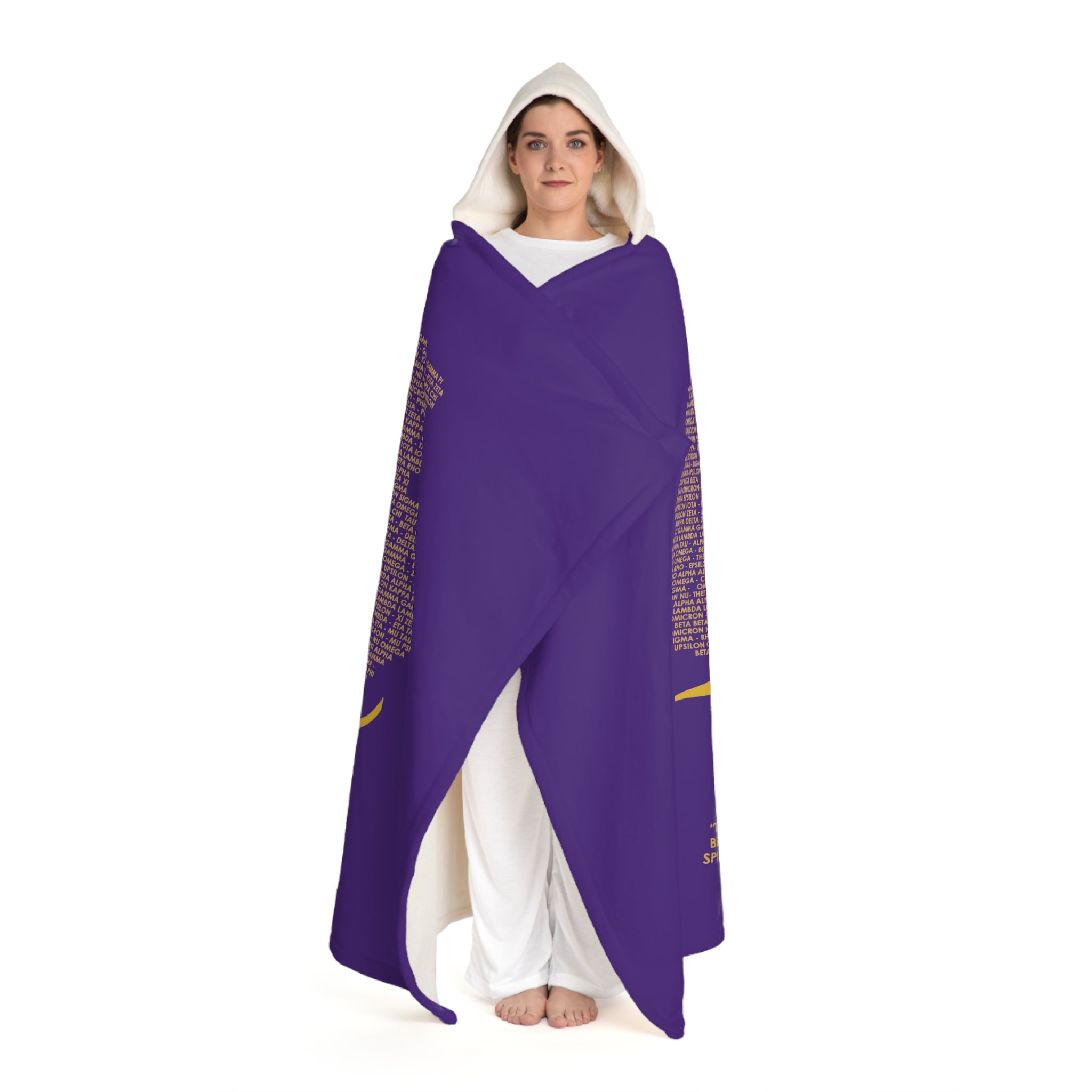 03 Hooded Sherpa Fleece Blanket
