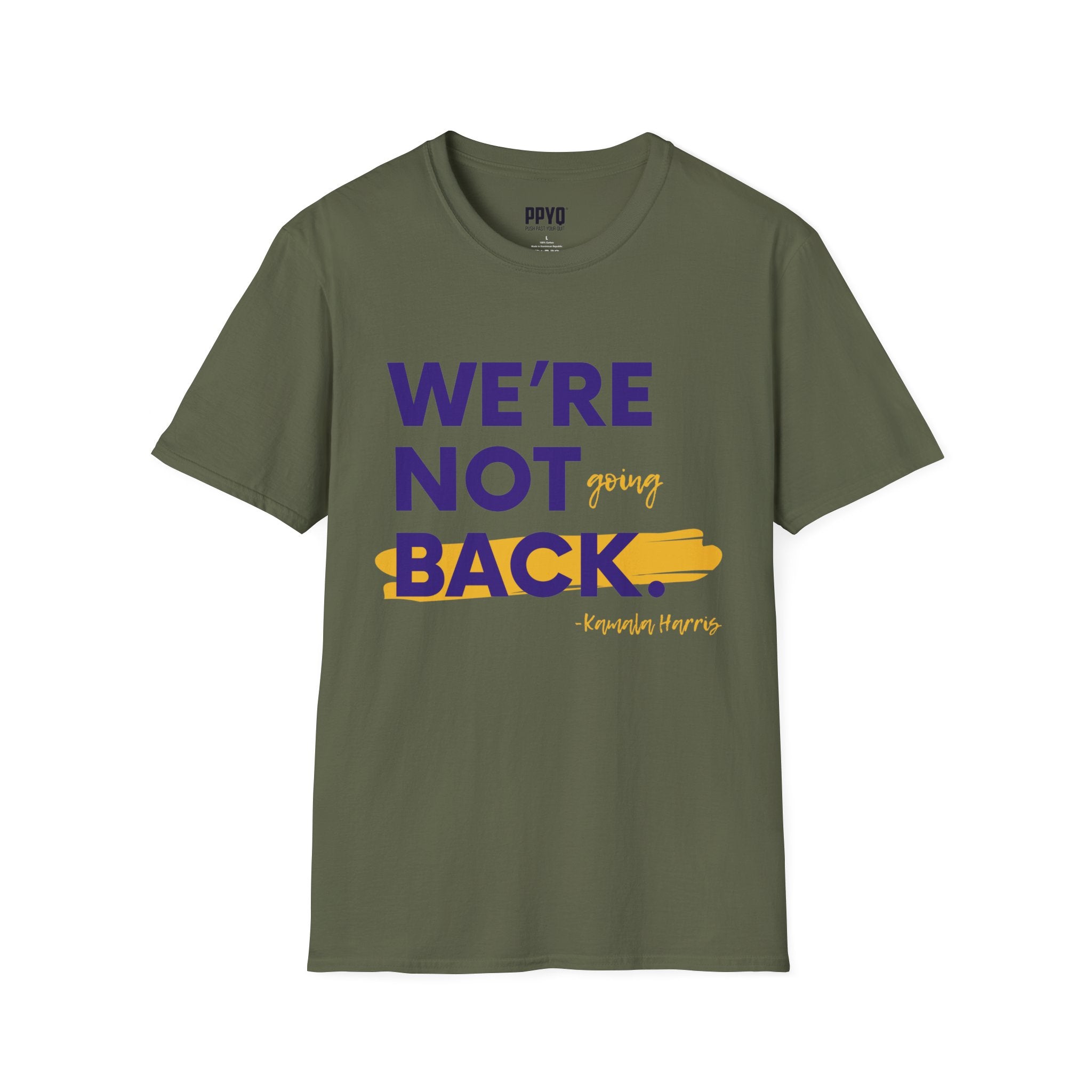 We're Not Going Back Purple and Gold