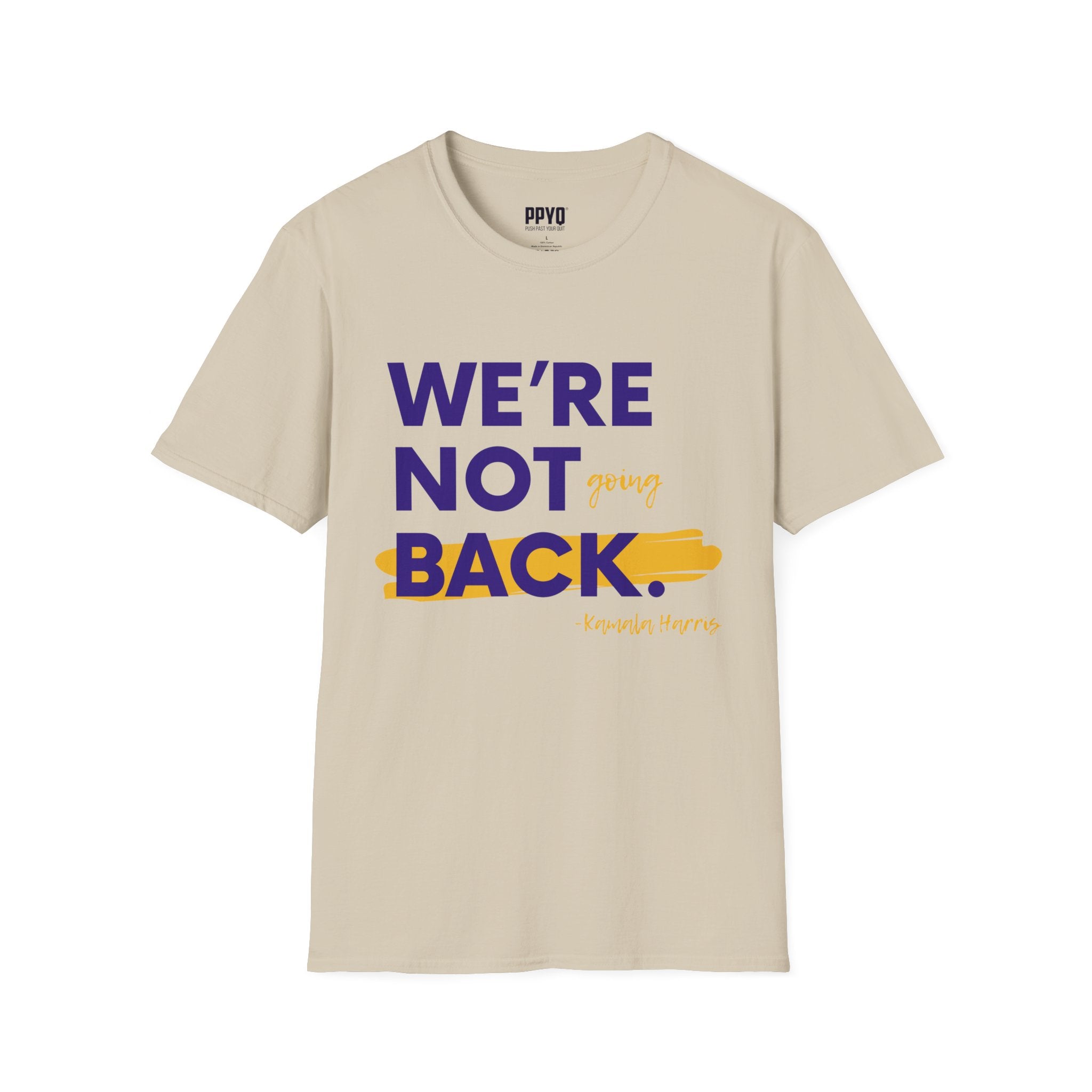 We're Not Going Back Purple and Gold