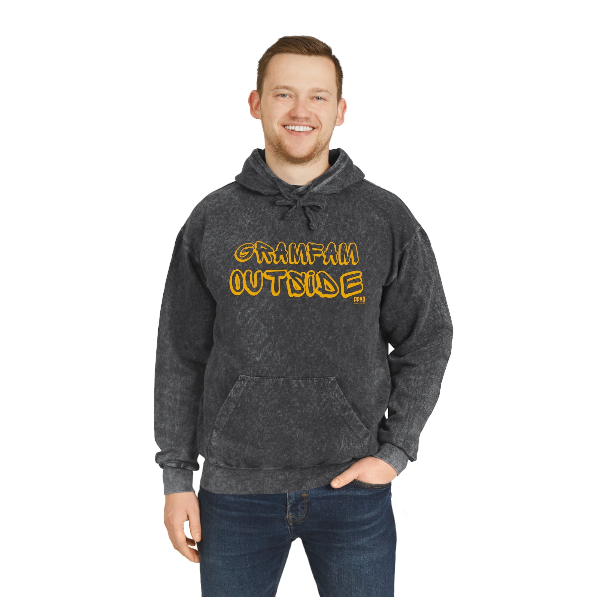 We Outside Gramfam Unisex Mineral Wash Hoodie