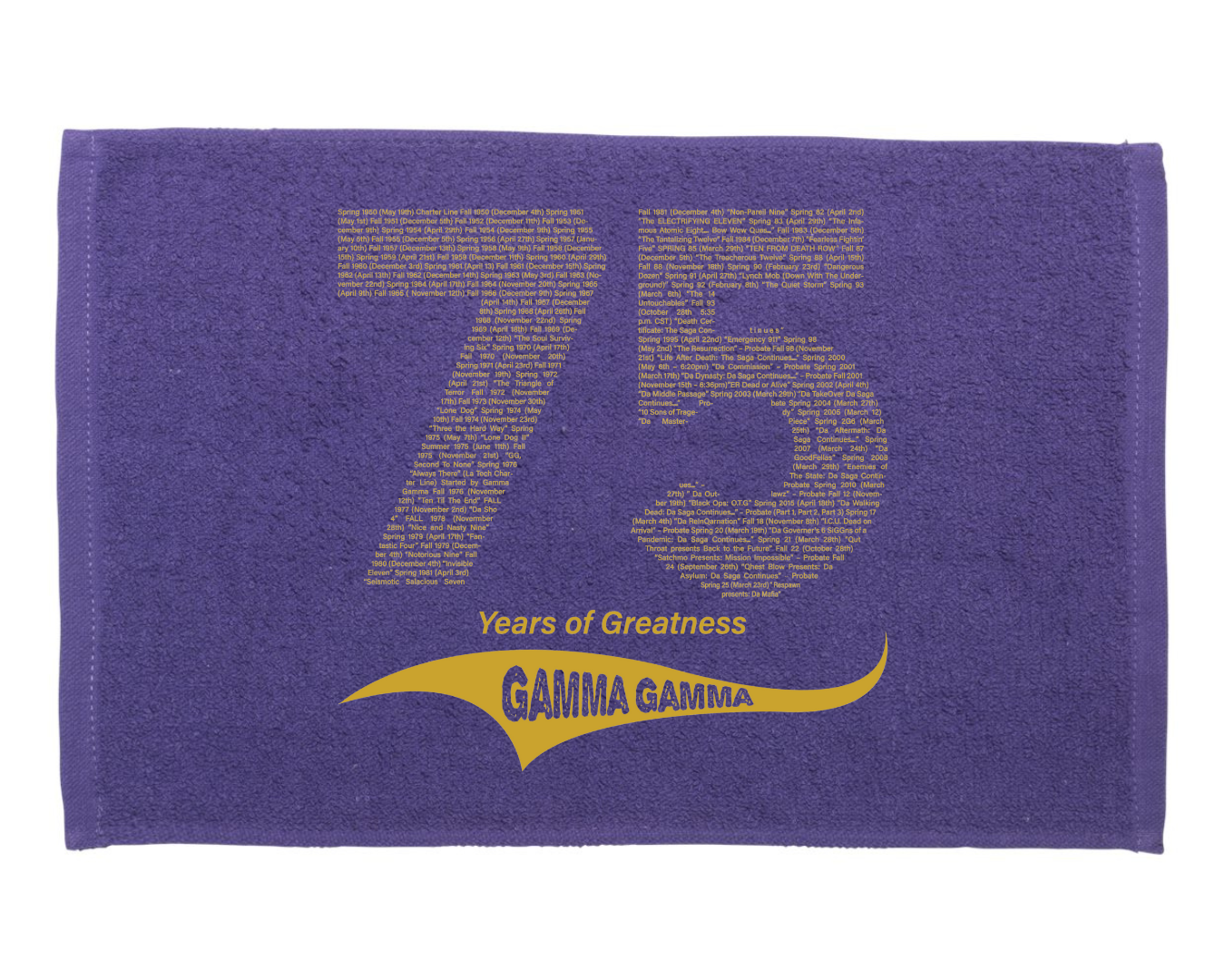 75 Years of Excellence Swag Towel