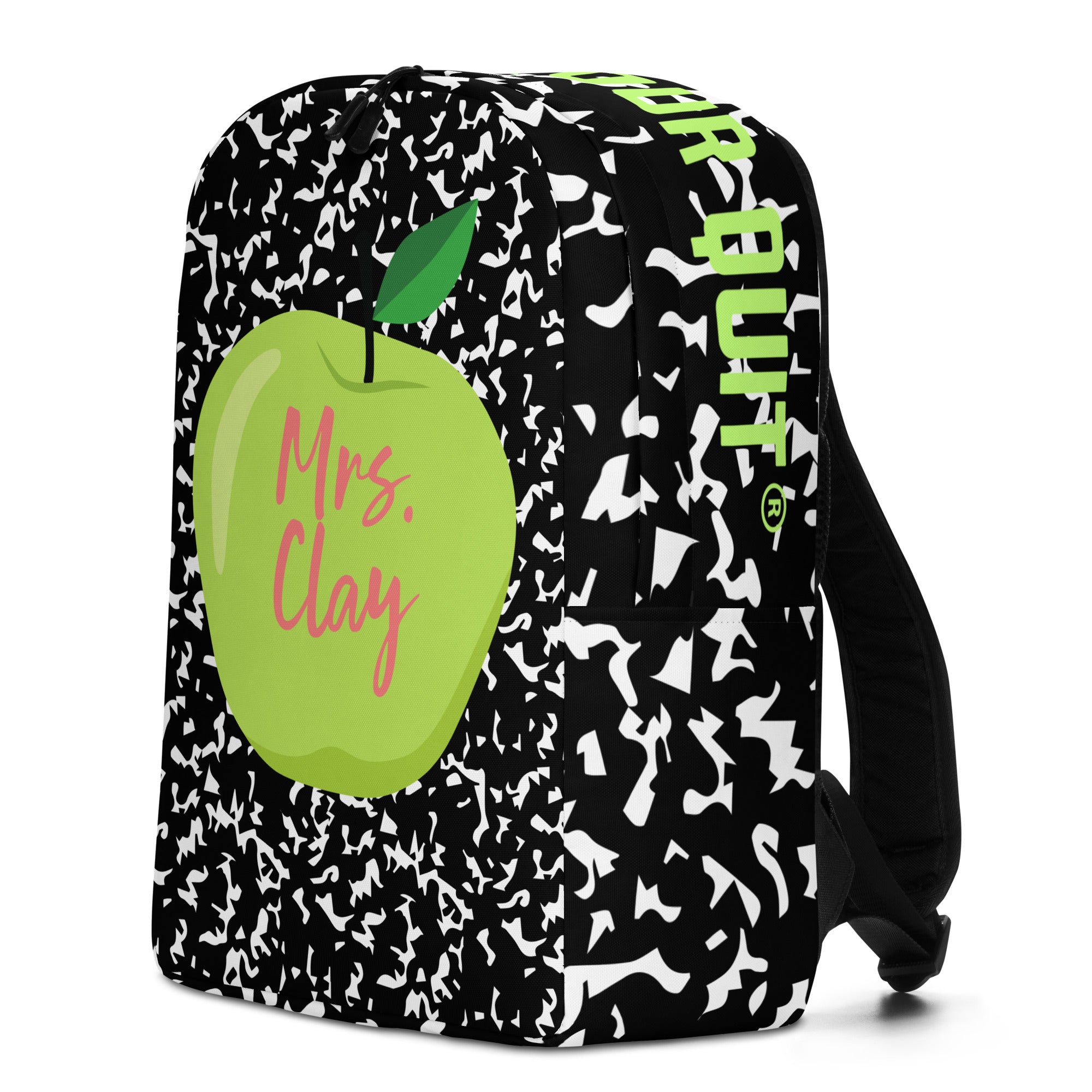 Teacher Backpack Green Apple
