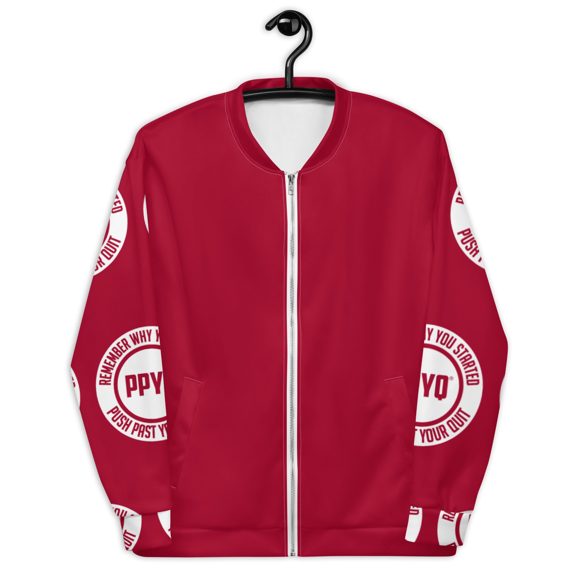 Red & White Unisex Bomber Jacket