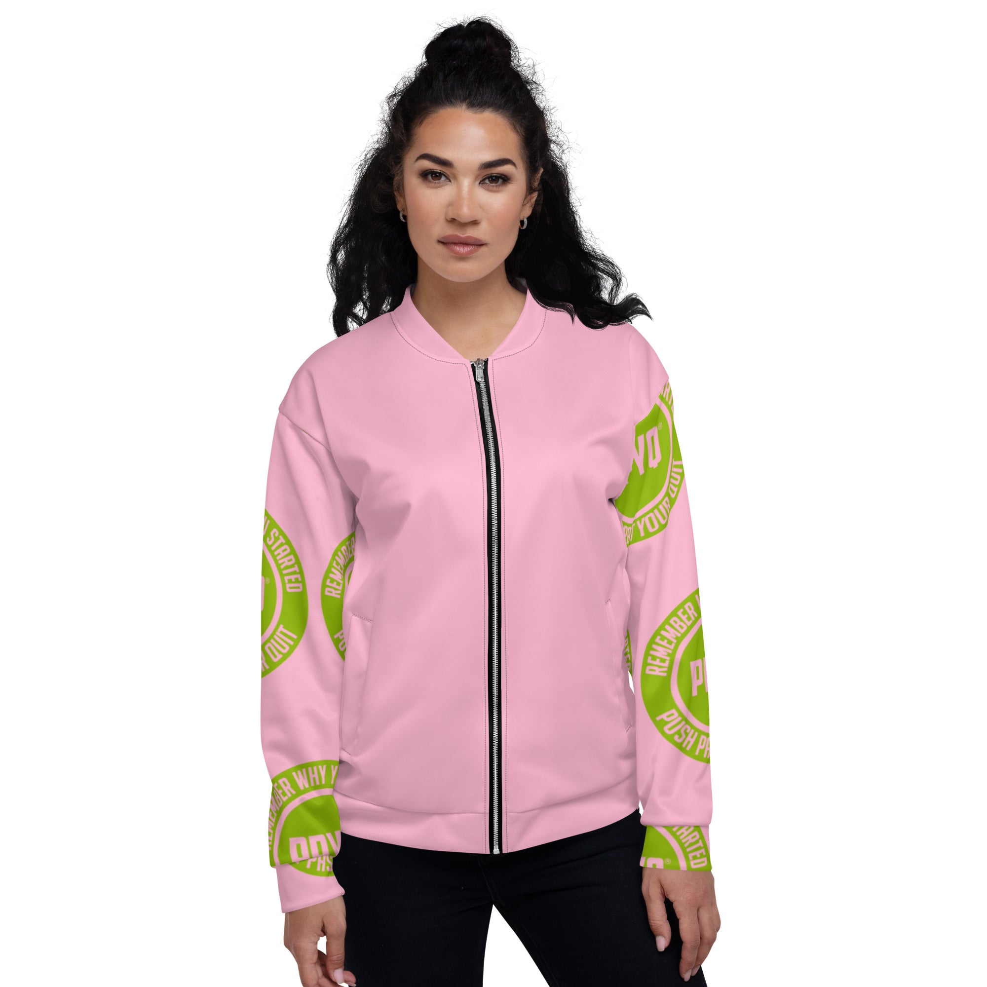 Pretty Pink & Green Bomber Jacket