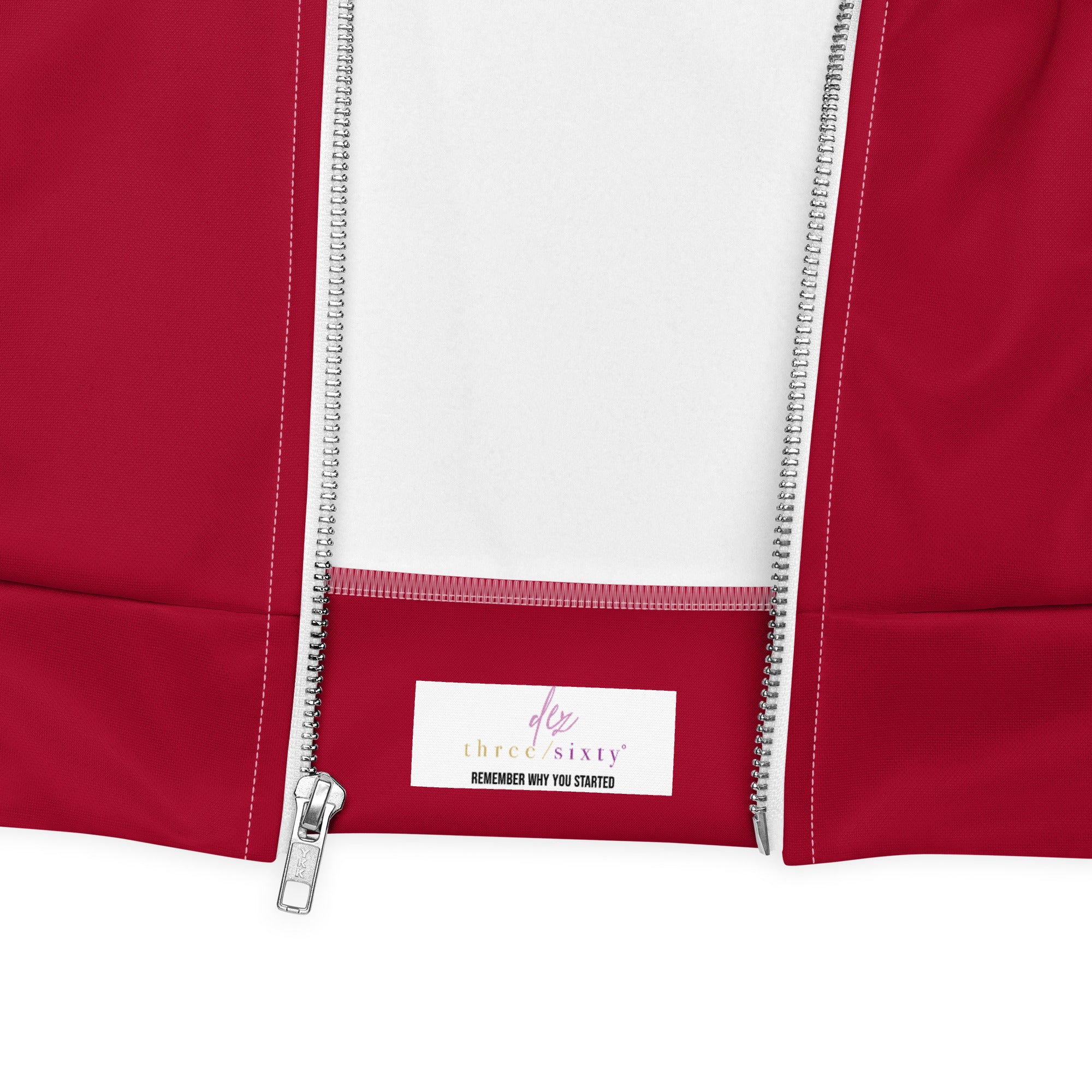 Red & White Unisex Bomber Jacket