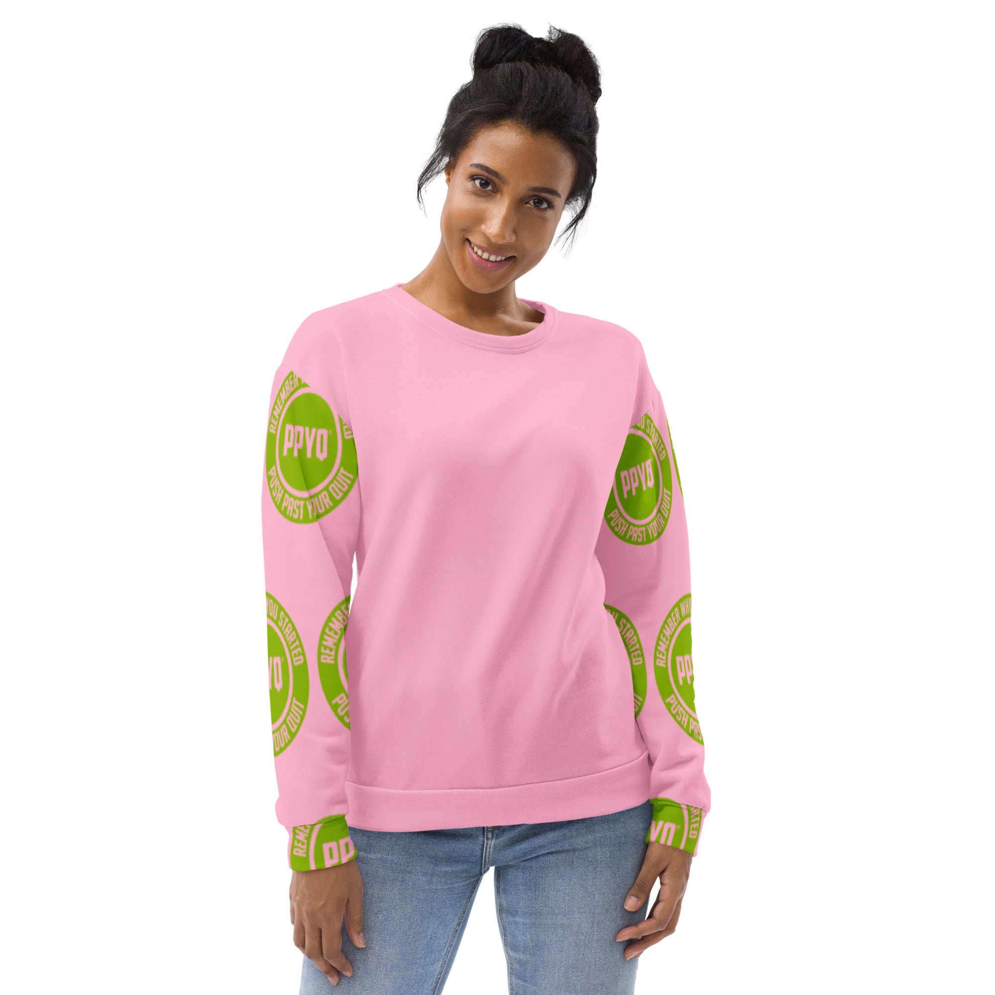 Pink & Green Unisex Sweatshirt