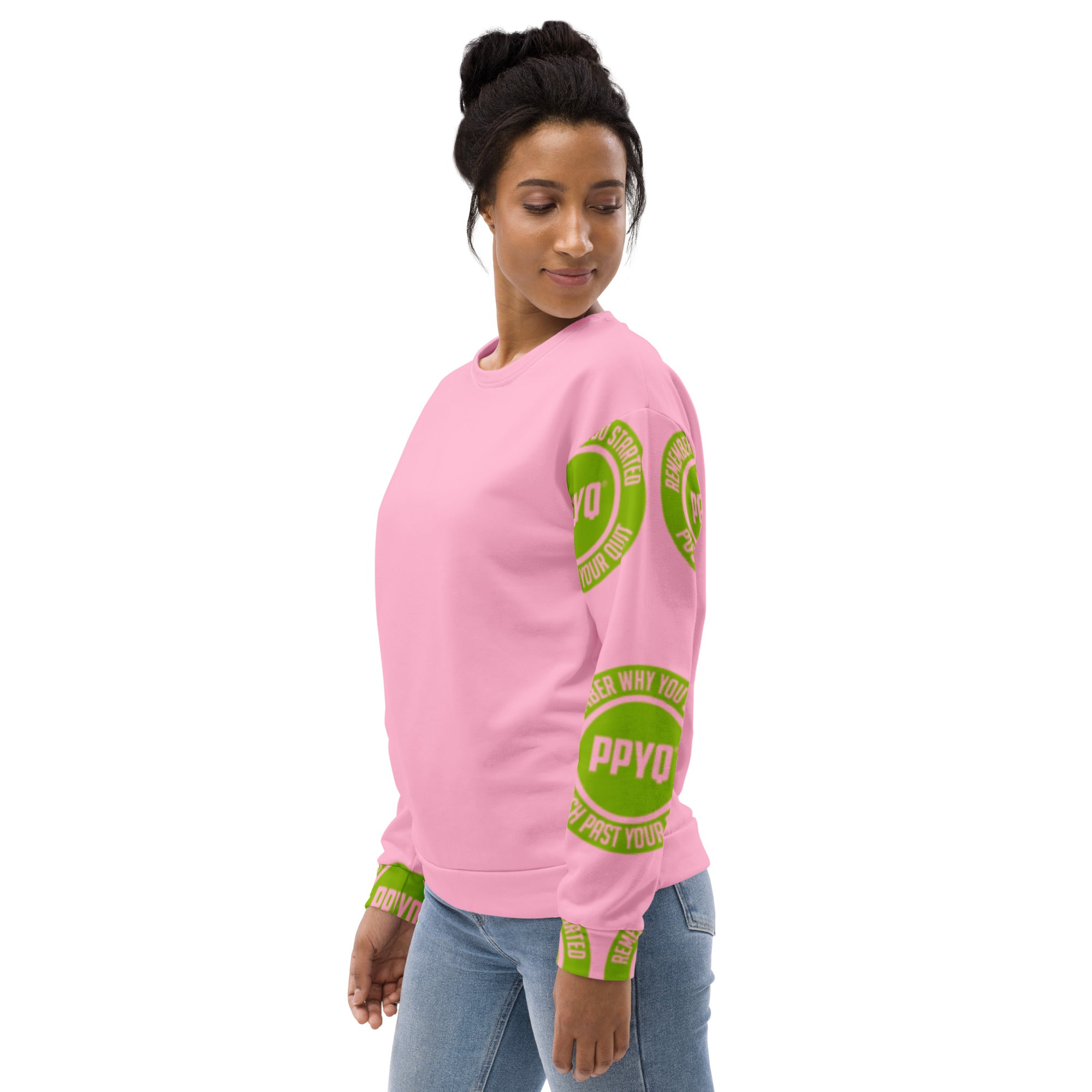 Pink & Green Unisex Sweatshirt