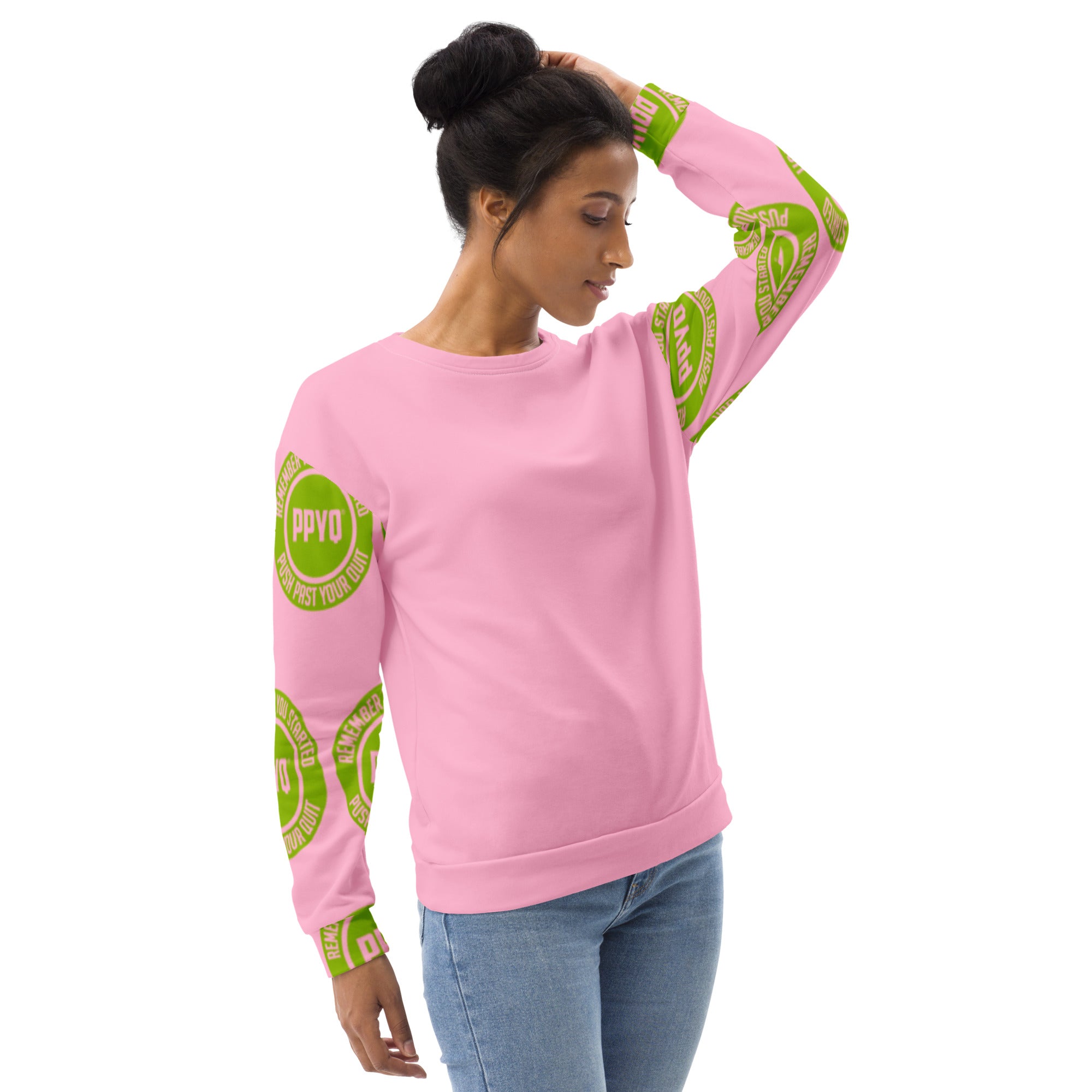 Pink & Green Unisex Sweatshirt