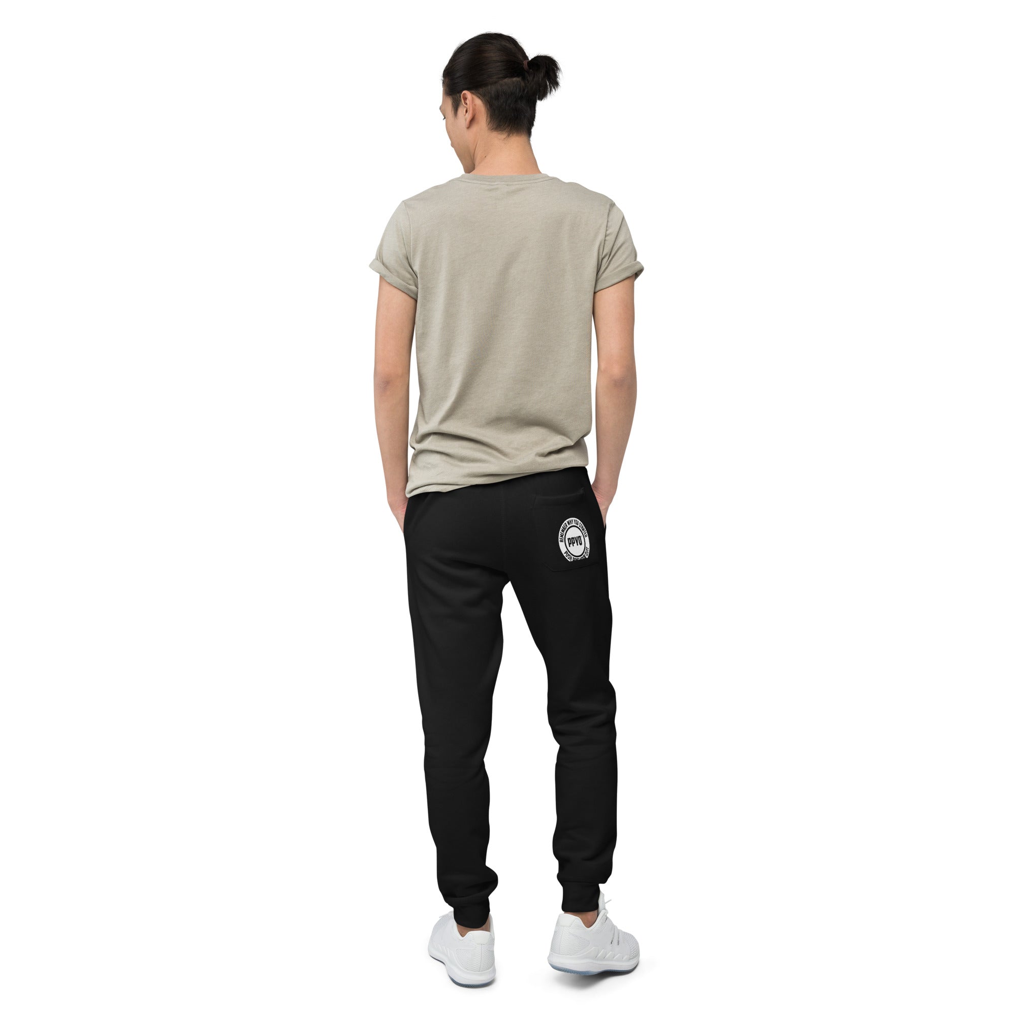 Unisex fleece sweatpants (front & back design)