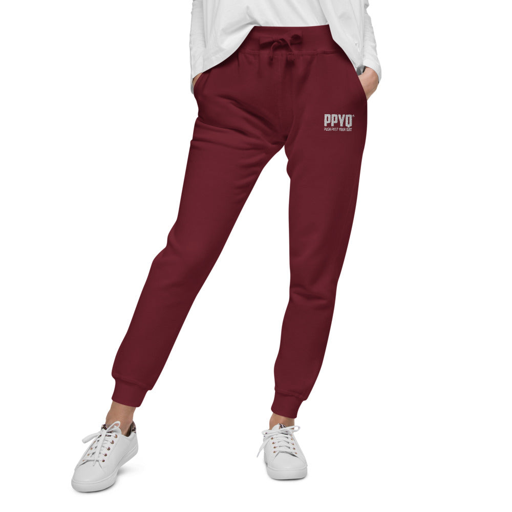 Unisex Joggers with WHITE Embroidery